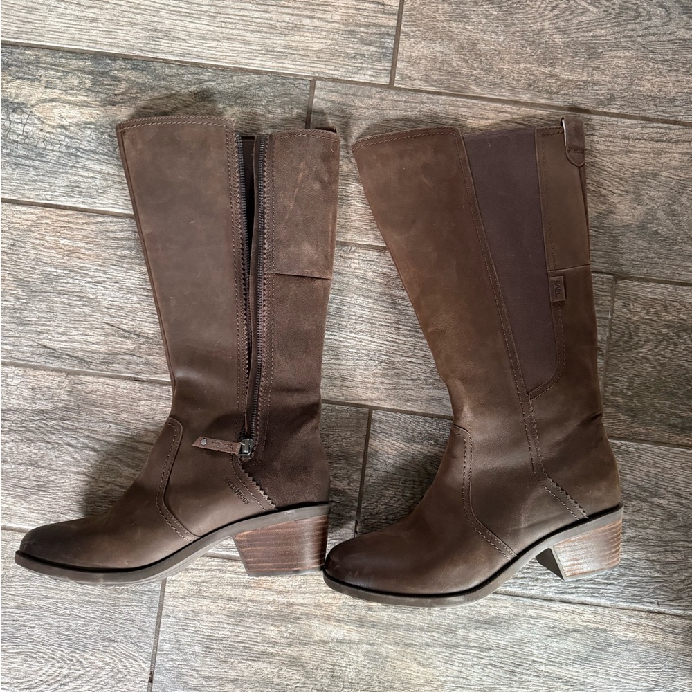 Teva Dark Brown Heeled Boots